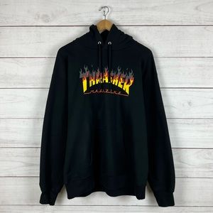 Vintage Y2K Thrasher Magazine Skateboard Hoodie Medium